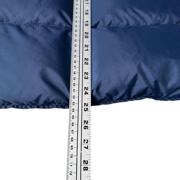 Vintage Woolrich Down Puffer Vest Womens Medium Blue Insulated Snaps 90s - Picture 8 of 11